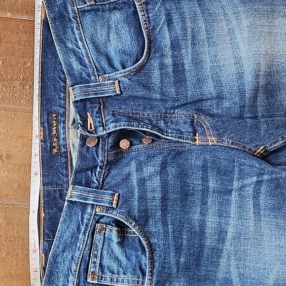 Nudie Jeans Co Mens Steady Eddie II Vacation Blues Jeans Size 29 32 - Picture 8 of 12